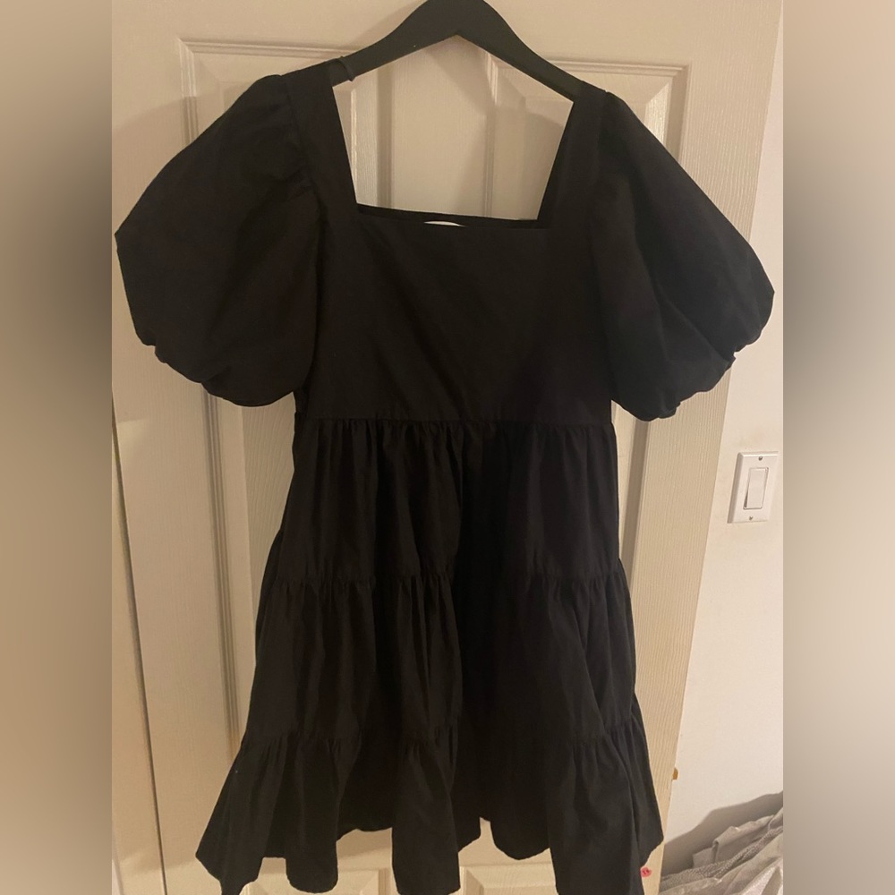Oak + Fort Puff Sleeve Dress